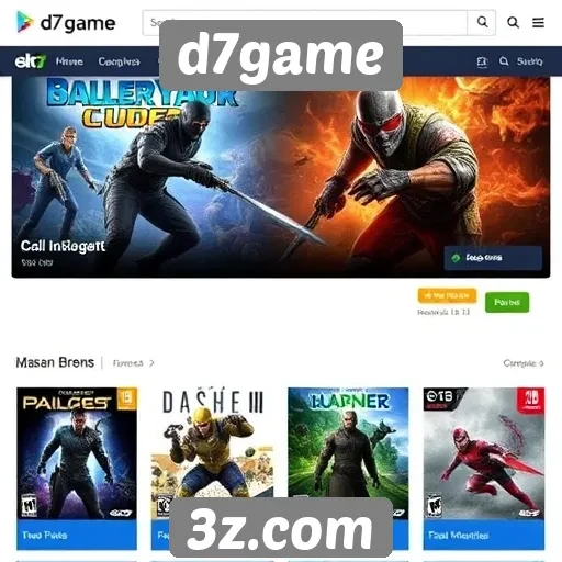 Comparação de preços entre jogos no d7game