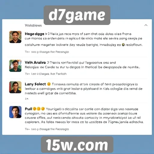 Jogadores comentam experiência no site D7game